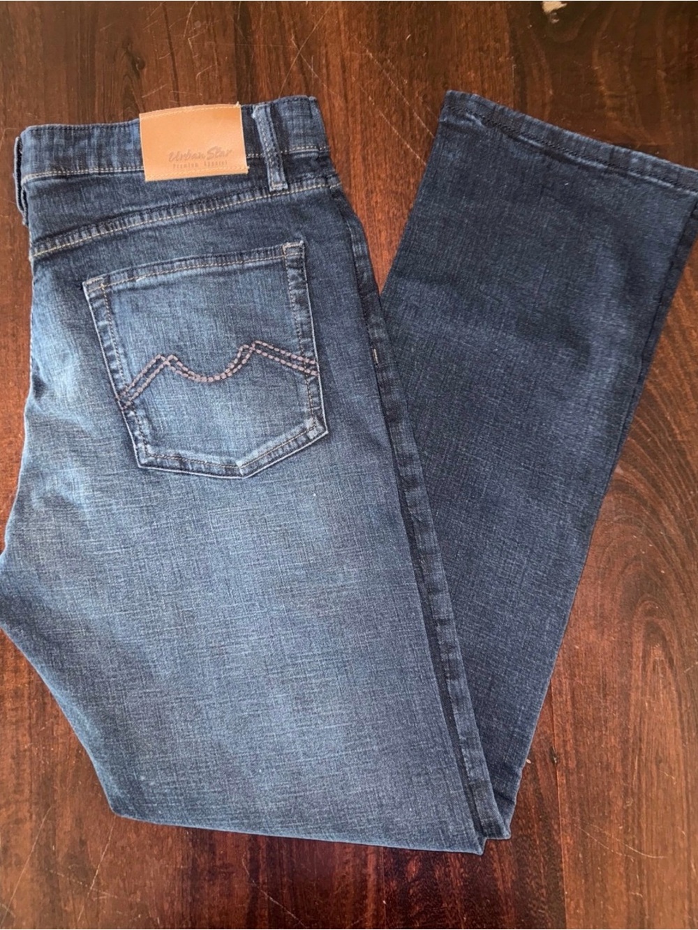 Urban Star Men’s Dark-Wash Blue Jeans